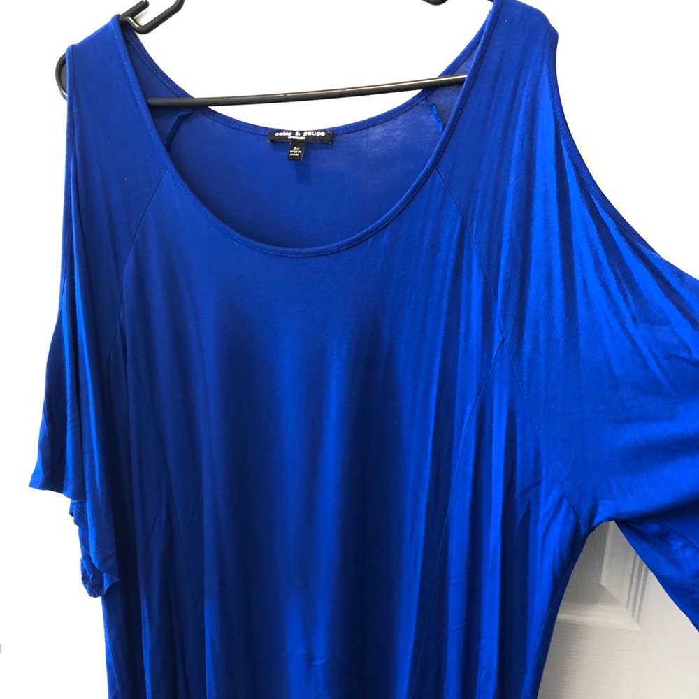 Long Tunic with Peek-a-boo Shoulders